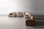 Jagger Leather Modular - Grand Corner Couch Set - Smoke -