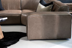 Jagger Leather Modular - Grand Corner Couch Set - Smoke -