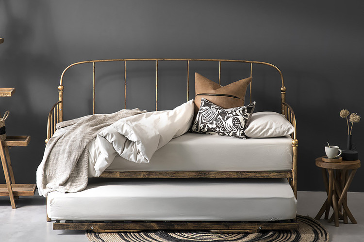 Helena Daybed Complete - Brushed Gold -