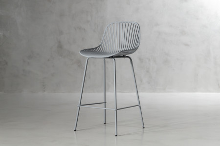 Grey chair and deals stool