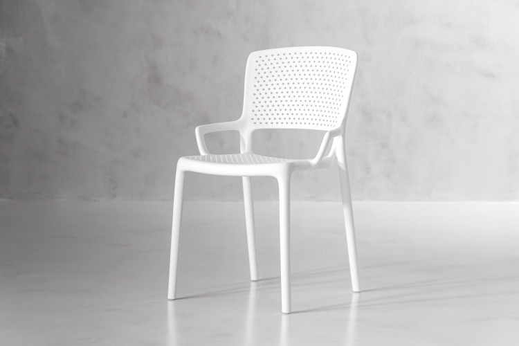 Otis Patio Chair - White Dining Room Furniture - 1