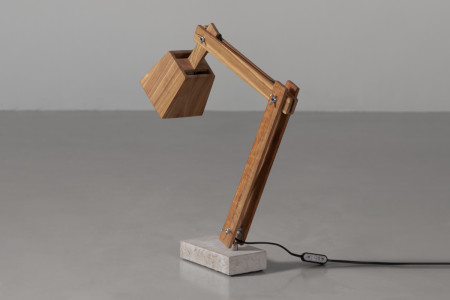 Concrete desk deals lamp