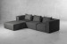 Montclair Modular - L-Shape Couch - Shadow Fabric Modular Couches - 2