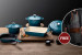 Nouvelle Set + Free Apron | Caribbean Blue | Brown & Ash Nouvelle Cookware Set & Free Apron Sale - 1