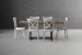 Christofina Durance 6-Seater Patio Dining Set - 1.8m - Matt White Patio Dining Sets - 3