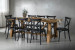 Cavern Durance 8-Seater Dining Set - 2.2m - Matt Black 8-Seater Dining Sets - 4