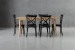 Bradford Durance 6-Seater Dining Set - 1.8m - Matt Black 6-Seater Dining Sets - 1