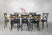 Bradford Durance 8-Seater Dining Set - 2.1m - Matt Black 8-Seater Dining Sets - 2