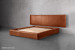 Matlock Kendrix Leather Bed - Grand Queen - Burnt Tan Queen Size Beds - 2