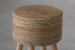 Niko Handmade Ottoman Stool - Beige & Ivory Ottomans - 6