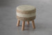 Niko Handmade Ottoman - Ivory & Beige Ottomans - 3