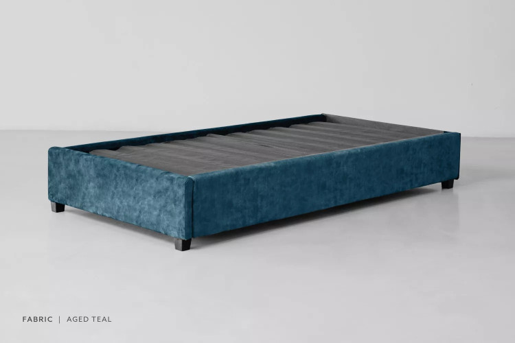 Kylan Bed Base - Single - Aged Teal Single Bed Bases - 1