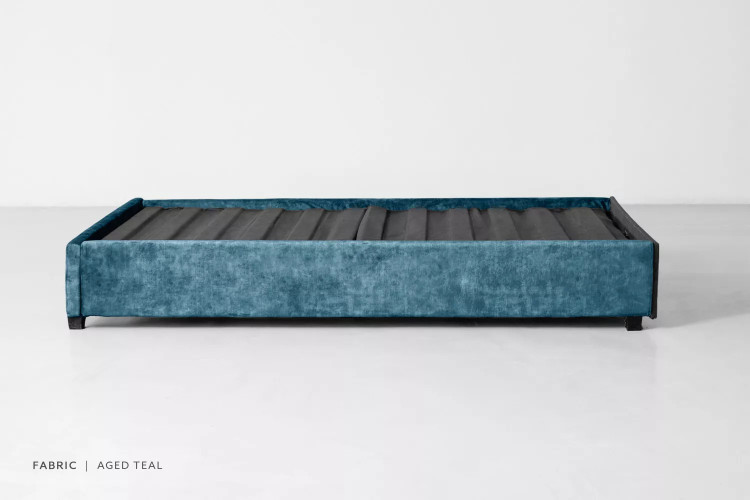 Kylan Bed Base - Single - Aged Teal Single Bed Bases - 1