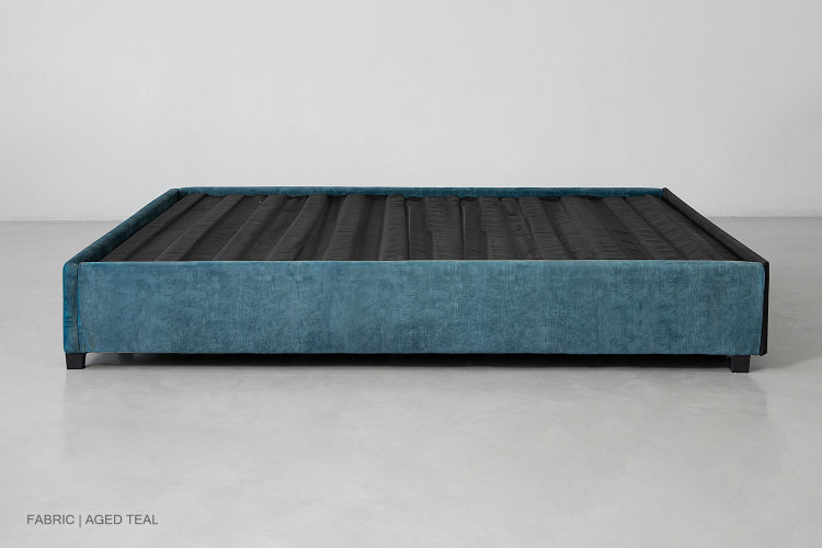 Kylan Bed Base - Double - Aged Teal Double Bed Bases - 1