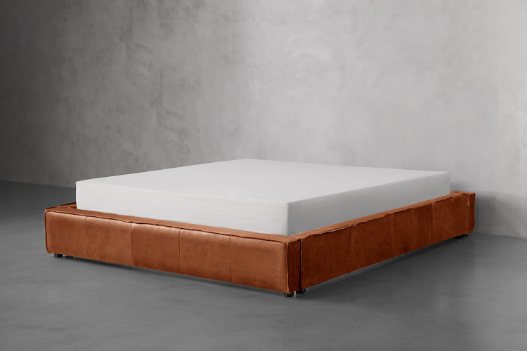 Kendrix Leather Bed Base - Queen Queen Bed Bases - 1