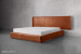 Matlock Kendrix Leather Bed - Grand Queen - Burnt Tan Queen Size Beds - 1