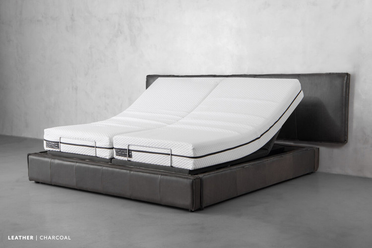 Slumberflex Matlock Grand Adjustable Bed - King XL - Charcoal King Extra Length Beds - 1