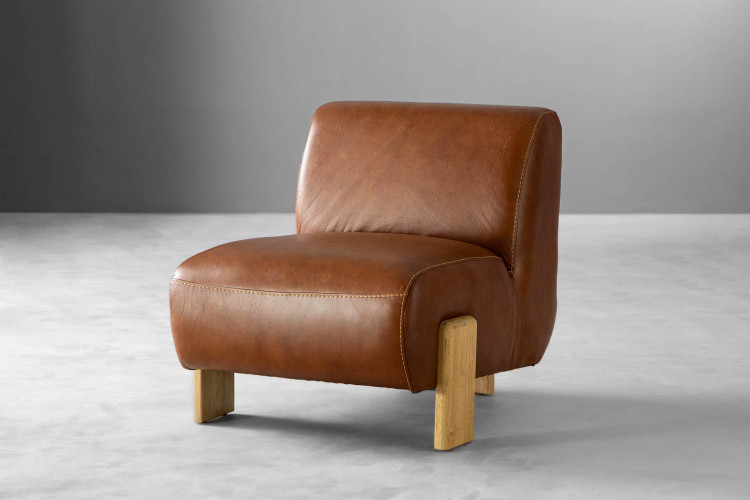 Takara Leather Chair - Burnt Tan Occasional Chairs - 1