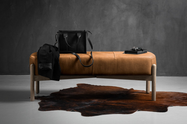 Colmar Leather Bench - Sahara Benches - 1