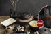 Nouvelle Set + Free Apron | Matte Black | Brown & Ash Nouvelle Cookware Set & Free Apron Sale - 1