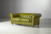 Jefferson Chesterfield 2-Seater Leather Couch - Vintage Green 2 - Seater Couches - 2