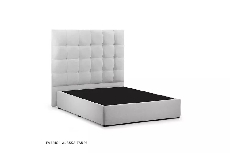 Ariella Bed - Queen - Alaska Taupe Queen Size Beds - 1