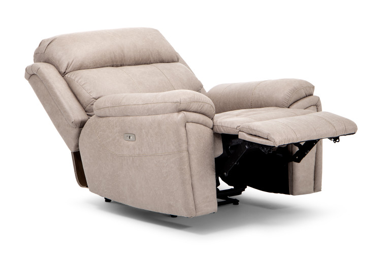 Demo - Ossian Electric Recliner - Sandstone Demo Clearance - 2