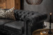 Jefferson Chesterfield 2-Seater Leather Couch - Distressed Black 2 - Seater Couches - 4