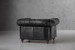 Jefferson Chesterfield Leather Armchair - Distressed Black Armchairs - 3