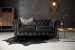 Jefferson Chesterfield 2-Seater Leather Couch - Distressed Black 2 - Seater Couches - 2