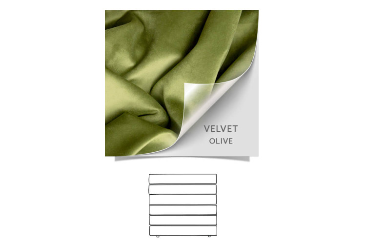 Drew - King Headboard - Velvet Olive King Headboards - 1