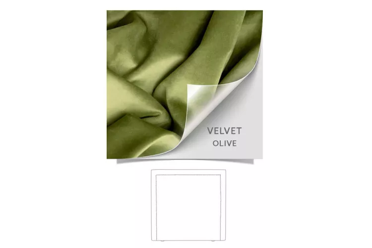 Elizabeth Headboard - Queen - Velvet Olive Queen Headboards - 1