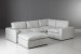 Bexley Modular Couch - Corner Couch Set with Ottoman - Pearl Modular Couches - 3