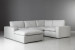 Bexley Modular Couch - Corner Couch Set with Ottoman - Pearl Modular Couches - 1