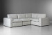 Bexley Modular Couch - Corner Couch Set - Pearl Fabric Modular Couches - 3