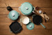 Nouvelle Cast Iron 8-Piece Oven Pan Set - Misty Teal Nouvelle Cast Iron Sets - 3