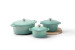 Nouvelle Cast Iron 6-Piece Casserole Set - Misty Teal Nouvelle Cast Iron Sets - 1