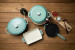 Nouvelle Cast Iron 6-Piece Roaster Set - Misty Teal Nouvelle Cast Iron Sets - 3