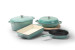 Nouvelle Cast Iron 6-Piece Roaster Set - Misty Teal Nouvelle Cast Iron Sets - 1