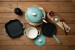 Nouvelle Cast Iron 6-Piece Grill Set - Misty Teal Nouvelle Cast Iron Sets - 3