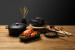 Nouvelle Cast Iron 6-Piece Roaster Set - Matte Black Nouvelle Cast Iron Sets - 2