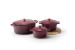 Nouvelle Cast Iron 6-Piece Casserole Set - Plum Nouvelle Cast Iron Sets - 1