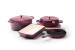 Nouvelle Cast Iron 6-Piece Roaster Set - Plum Nouvelle Cast Iron Sets - 1