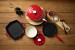 Nouvelle Cast Iron 6-Piece Grill Set - Red Nouvelle Cast Iron Sets - 3