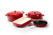 Nouvelle Cast Iron 6-Piece Roaster Set - Red Nouvelle Cast Iron Sets - 1