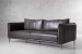 Demo - Ottavia Leather Couch - Charcoal Demo Clearance - 1