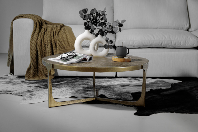 Zion Round Coffee Table Coffee Tables - 1