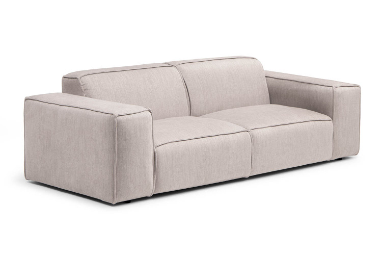 Demo - Jagger 3 Seater Fabric Couch - Taupe Demo Clearance - 1