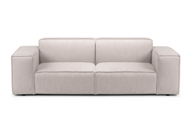 Demo - Jagger 3 Seater Fabric Couch - Taupe Demo Clearance - 1