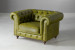 Jefferson Chesterfield Leather Armchair - Vintage Green Armchairs - 5